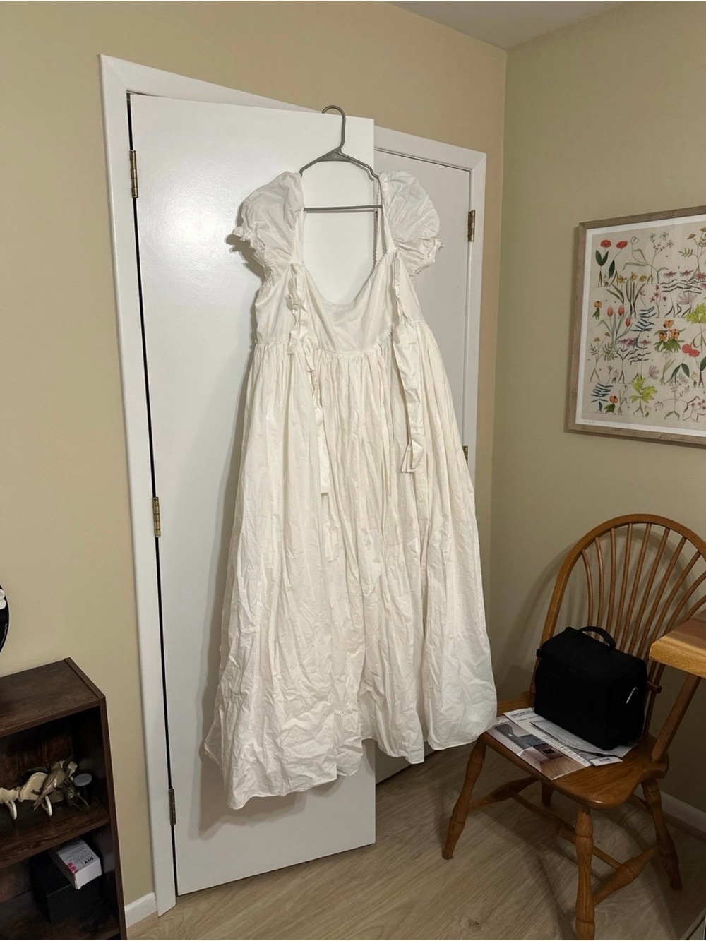 Selkie Love Story White Puff-Sleeve Romantic Maxi Dress 2X—SEE ITEM DETAILS - Picture 6 of 12